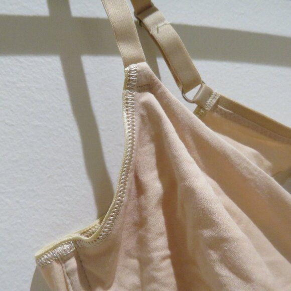 HANRO Cotton Sensation Underwire Bra in Beige Neutral Minimalist - Size 34B - Picture 7 of 14